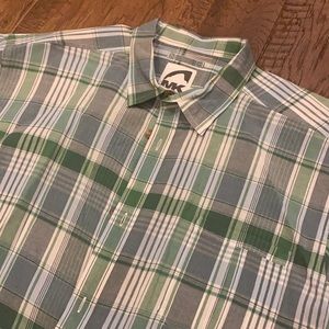 Men’s Casual Short Sleeve Button Up 2XL